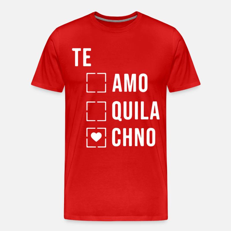 Techno Techno Techno Techno - Männer Premium Bio T-Shirt - Rot