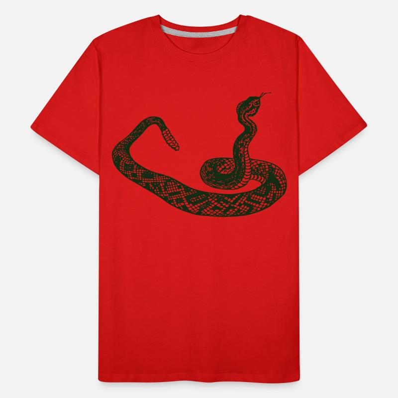 serpent à sonnette T-shirt bio Premium Homme
