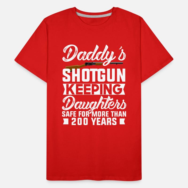 Papa's Schrotflinte Männer Premium Bio T-Shirt