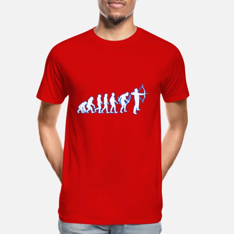 Evolution Bogenschießen Männer Premium Bio T-Shirt