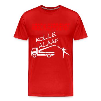 Abschleppdienst Kölle Fasching - Männer Premium Bio T-Shirt - Rot - Vorne - Damien (186cm)
