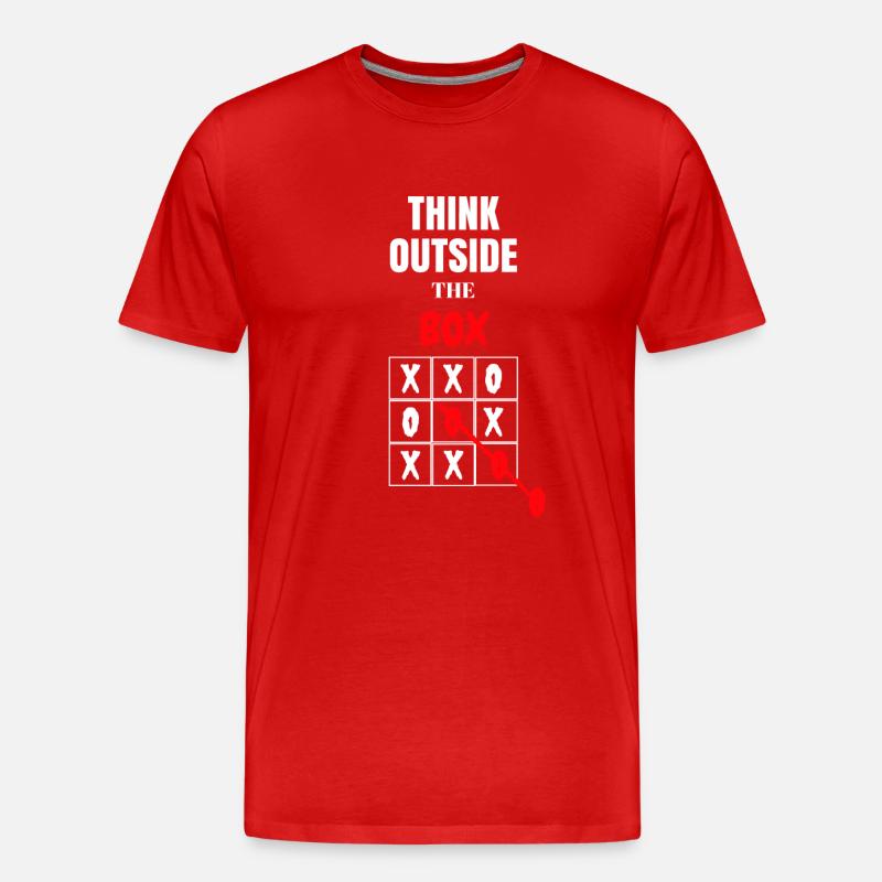 THINK OUTSIDE - Männer Premium Bio T-Shirt - Rot