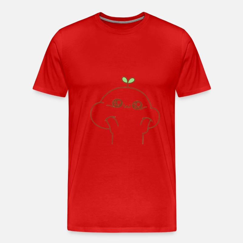 Hamster Comic Cute Geschenk Idee - Männer Premium Bio T-Shirt - Rot