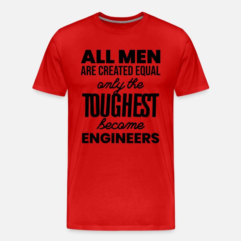 engineer - Men's Premium Organic T-Shirt - red