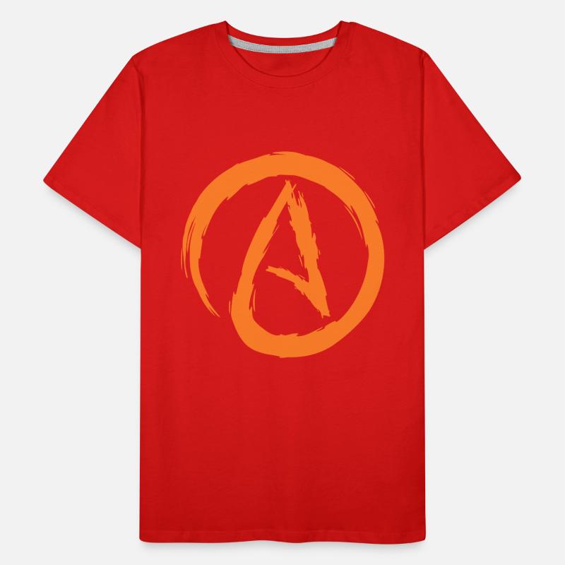 Athéisme Symbole Athée Darwin Evolution cadeau T-shirt bio Premium Homme