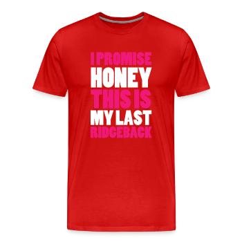 Ridgeback dogs - Men's Premium Organic T-Shirt - red - Front - Damien (186cm)