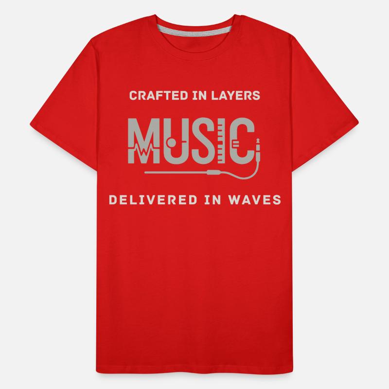 Conçu en couches - Conception musicale pour les producteurs T-shirt bio Premium Homme