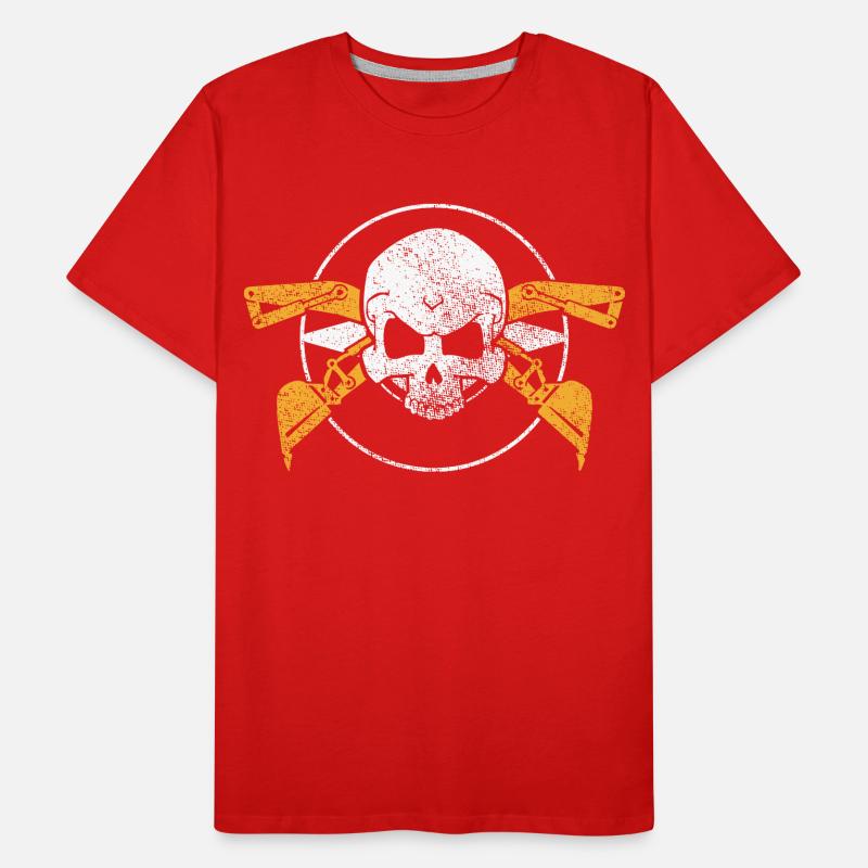 Excavator machine operator work job job gala construction Men's Premium Organic T-Shirt