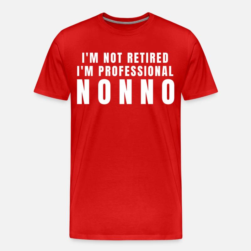 Nonno. Nonno Geschenk - Männer Premium Bio T-Shirt - Rot