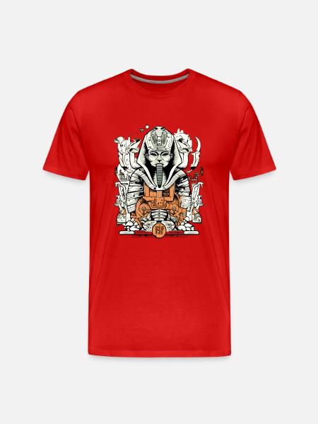 Tuth the Pharaoh - Men's Premium Organic T-Shirt - red