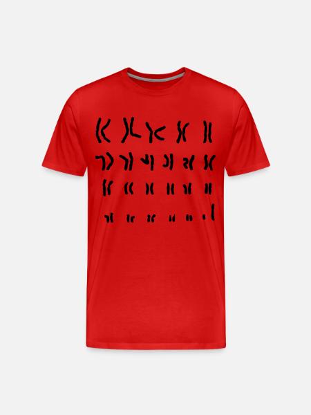 Chromosom xy Nerd-Shirt - Männer Premium Bio T-Shirt - Rot
