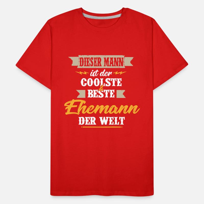 Dieser MANN - der coolste & beste Ehemann der Welt Männer Premium Bio T-Shirt