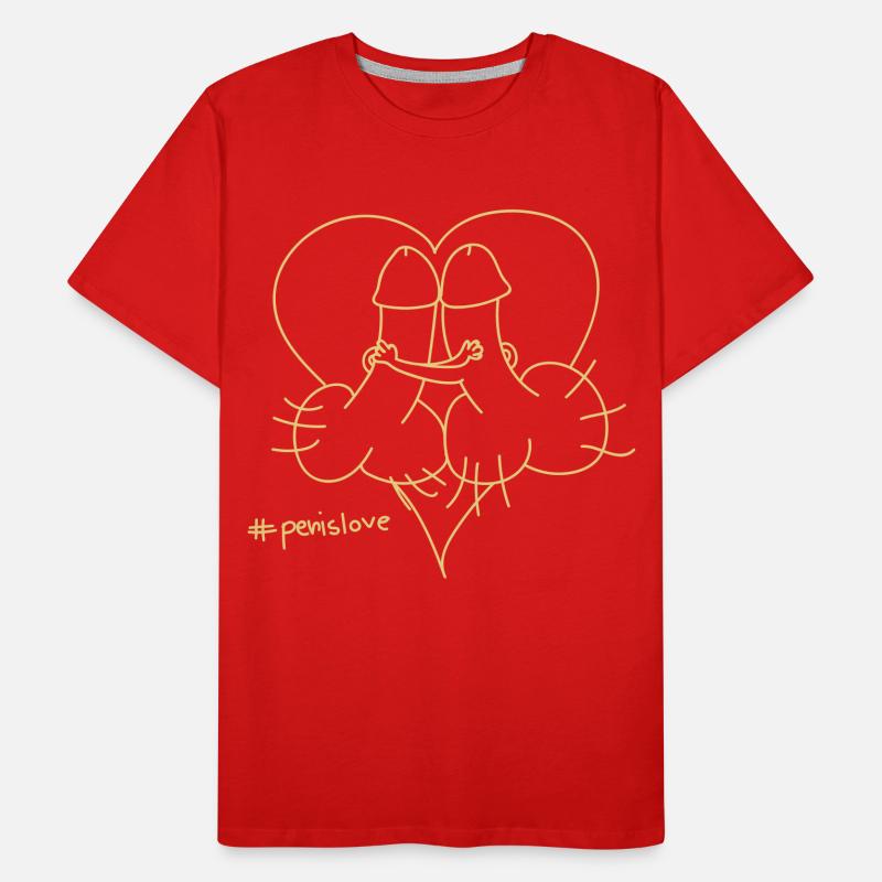 Penislove Männer Premium Bio T-Shirt