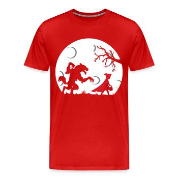 chaperon rouge - T-shirt bio Premium Homme - rouge - Devant - Damien (186cm)