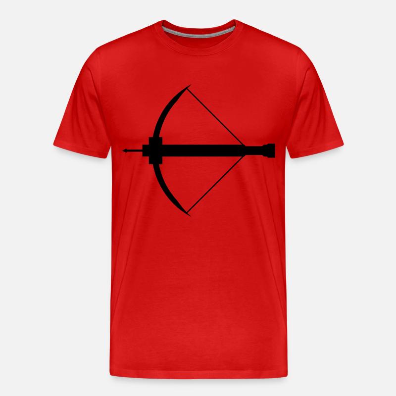 Armbrust - Männer Premium Bio T-Shirt - Rot