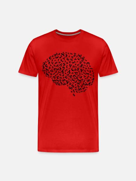 Gier - Männer Premium Bio T-Shirt - Rot