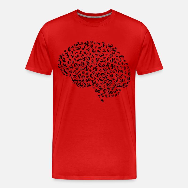 Gier - Männer Premium Bio T-Shirt - Rot