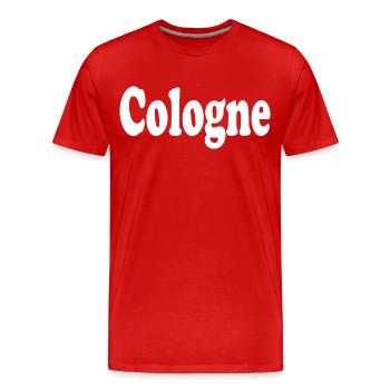 Cologne - T-shirt bio Premium Homme - rouge - Devant - Damien (186cm)