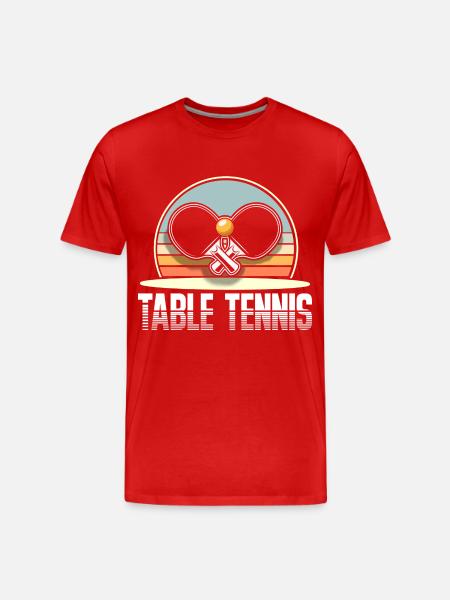 Ping-pong - T-shirt bio Premium Homme - rouge