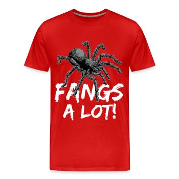 Tarantula Haustier Spinne Tarantulas Spinnen Tiere - Männer Premium Bio T-Shirt - Rot - Vorne - Damien (186cm)