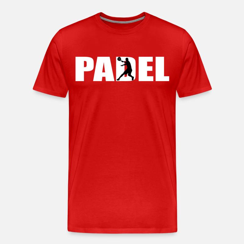 Padel | - Männer Premium Bio T-Shirt - Rot