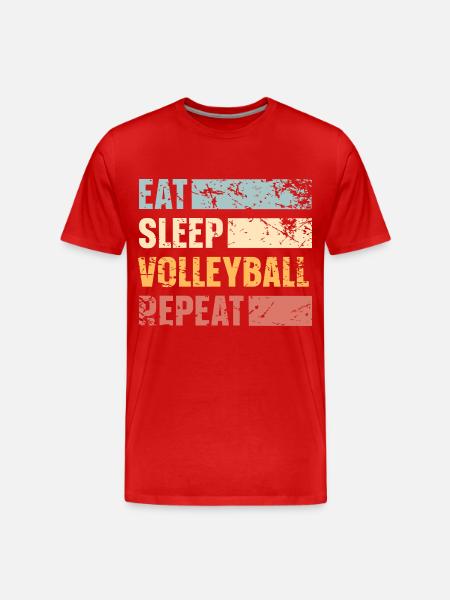 Volleyball - Men's Premium Organic T-Shirt - red