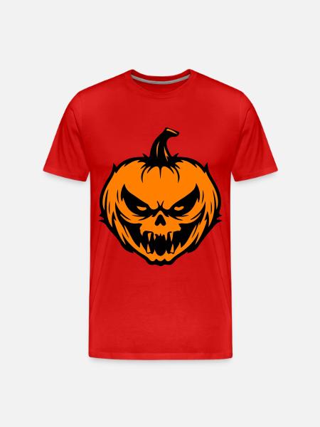 Pumpkin grimace Halloween - Men's Premium Organic T-Shirt - red