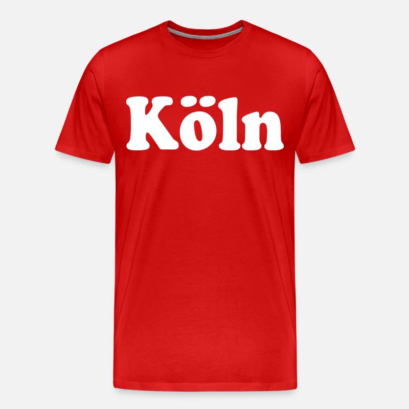 köln - Männer Premium Bio T-Shirt - Rot