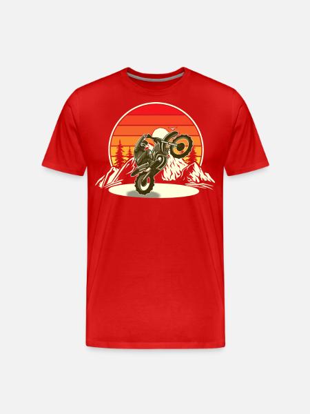 Motocross - Men's Premium Organic T-Shirt - red