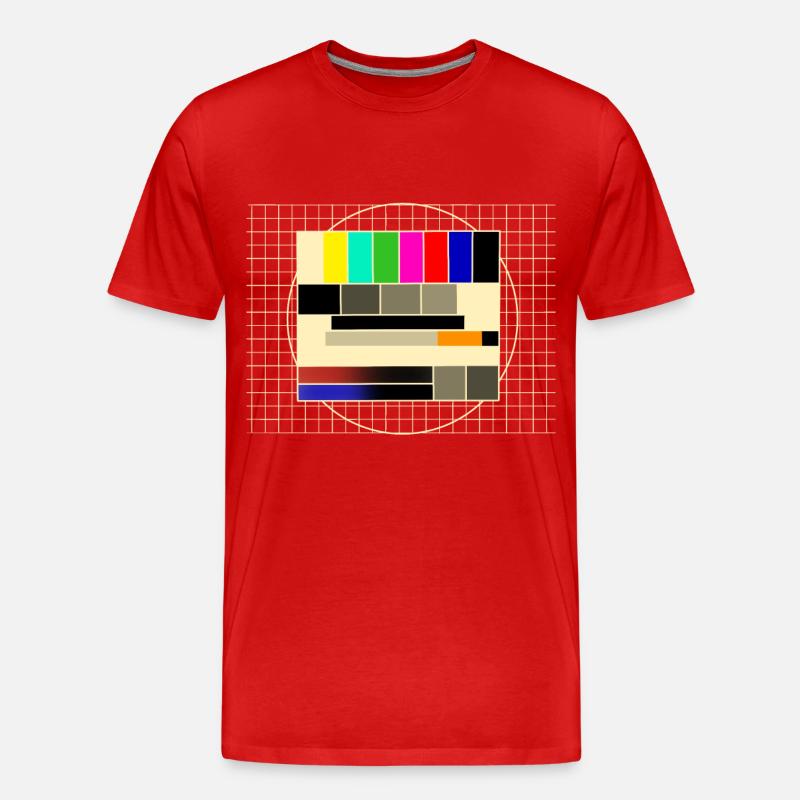 Test image transmission pause - Men's Premium Organic T-Shirt - red