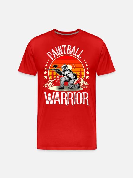 Paintball - Men's Premium Organic T-Shirt - red