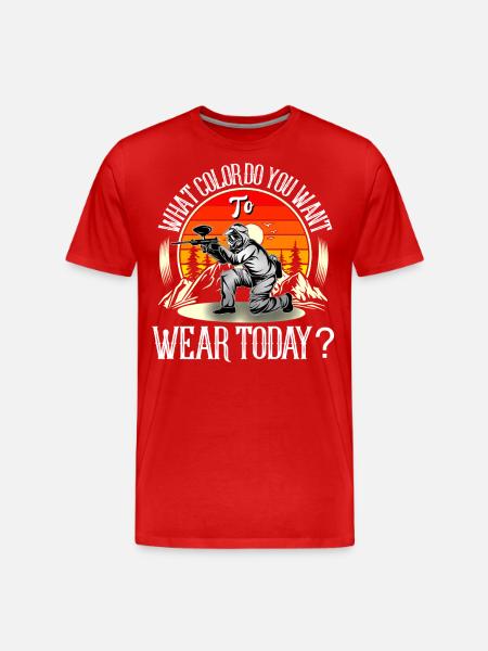 Paintball - Men's Premium Organic T-Shirt - red