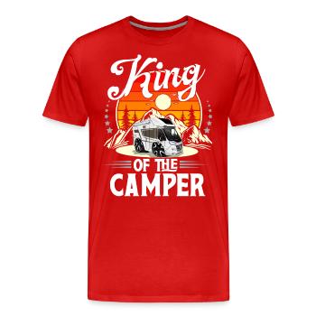 Camping Camper Campen - T-shirt bio Premium Homme - rouge - Devant - Damien (186cm)