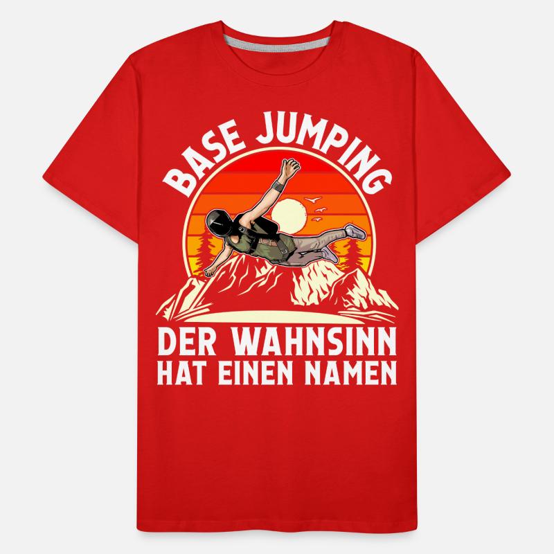 Base Jumping Männer Premium Bio T-Shirt