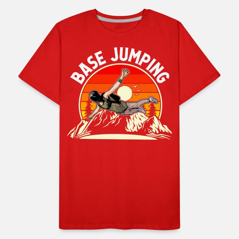Base Jumping Men's Premium Organic T-Shirt