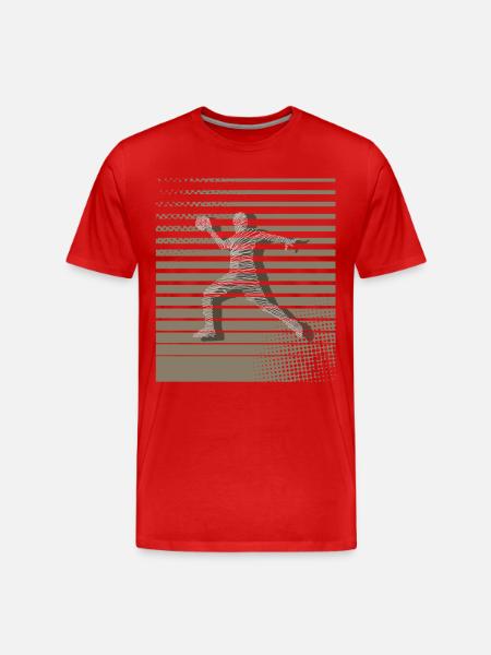 Handball Handball Player - Men's Premium Organic T-Shirt - red
