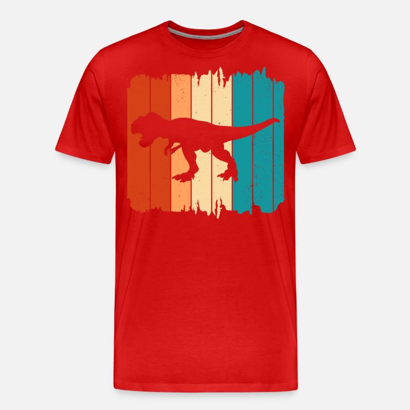 T-Rex - Männer Premium Bio T-Shirt - Rot
