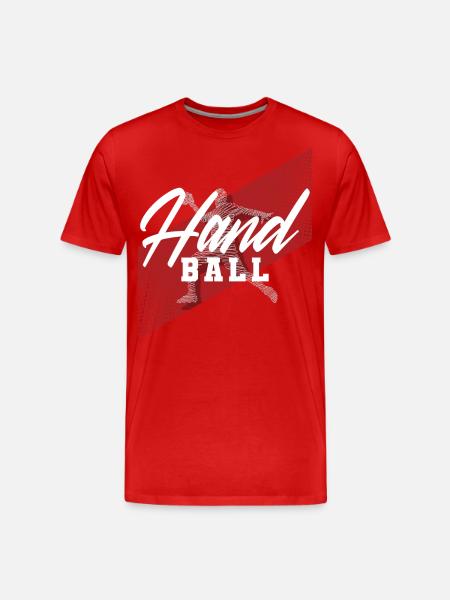 Handball Handball Player - Men's Premium Organic T-Shirt - red