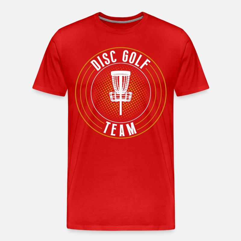 Équipe de disc golf - T-shirt bio Premium Homme - rouge