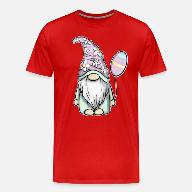Gnome Gnome's Easter - Men's Premium Organic T-Shirt - red
