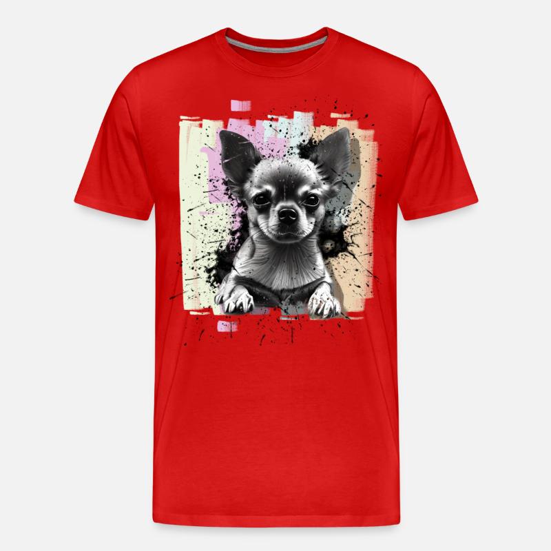Chihuahua - Männer Premium Bio T-Shirt - Rot