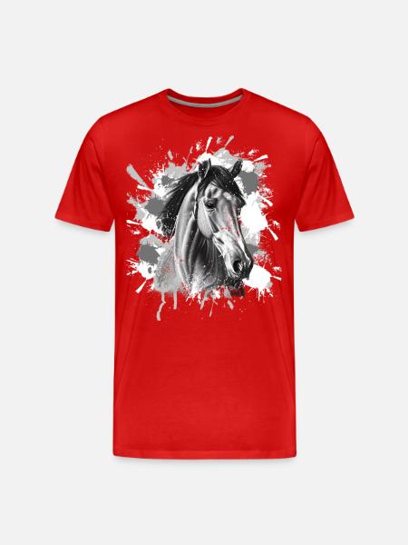 Cheval - T-shirt bio Premium Homme - rouge