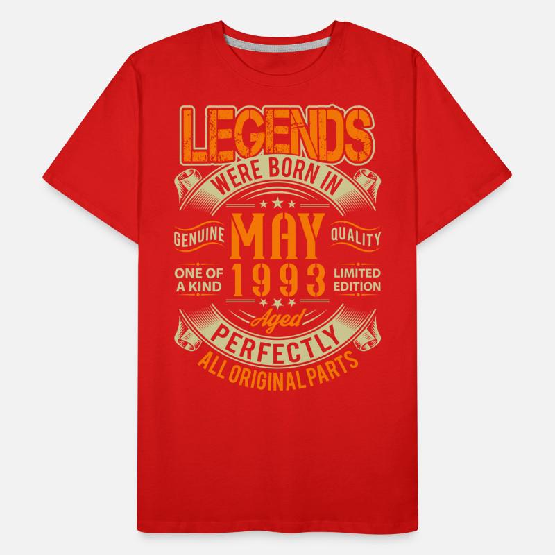 1993 May Birthday Legend Men's Premium Organic T-Shirt