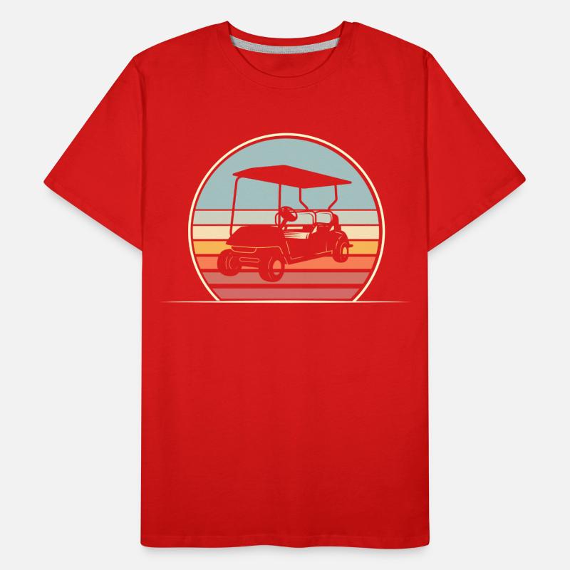 Golf Golfer Männer Premium Bio T-Shirt