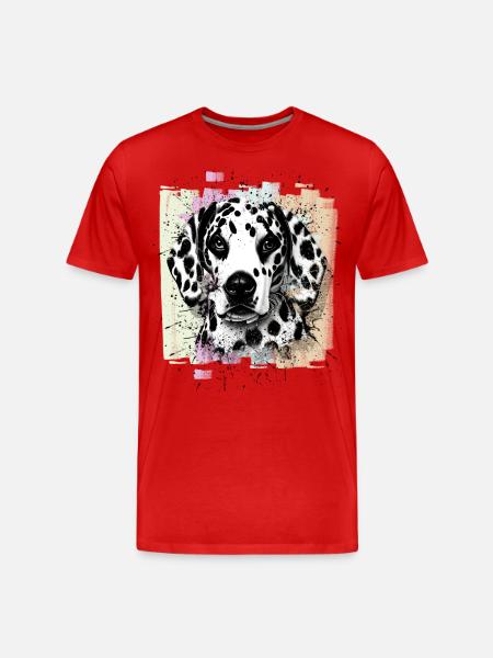 Dalmatian - Men's Premium Organic T-Shirt - red
