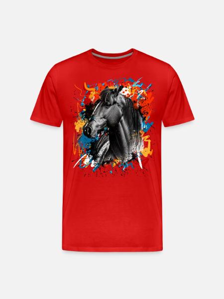 Cheval - T-shirt bio Premium Homme - rouge