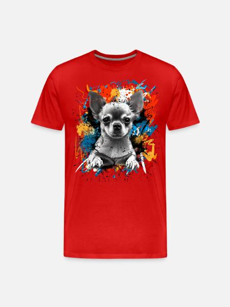 Chihuahua - Men's Premium Organic T-Shirt - red