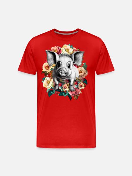 Cochon - T-shirt bio Premium Homme - rouge