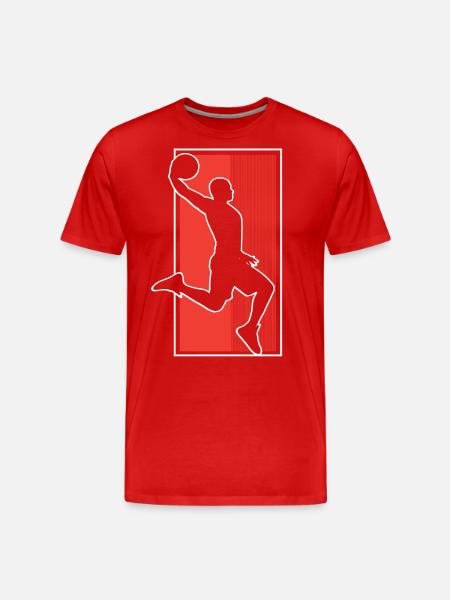 Basketball Basketball Player - Men's Premium Organic T-Shirt - red