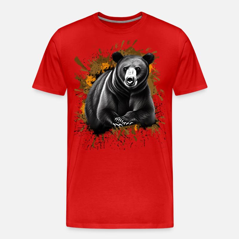 Karhu - Miesten premium luomu-t-paita - punainen